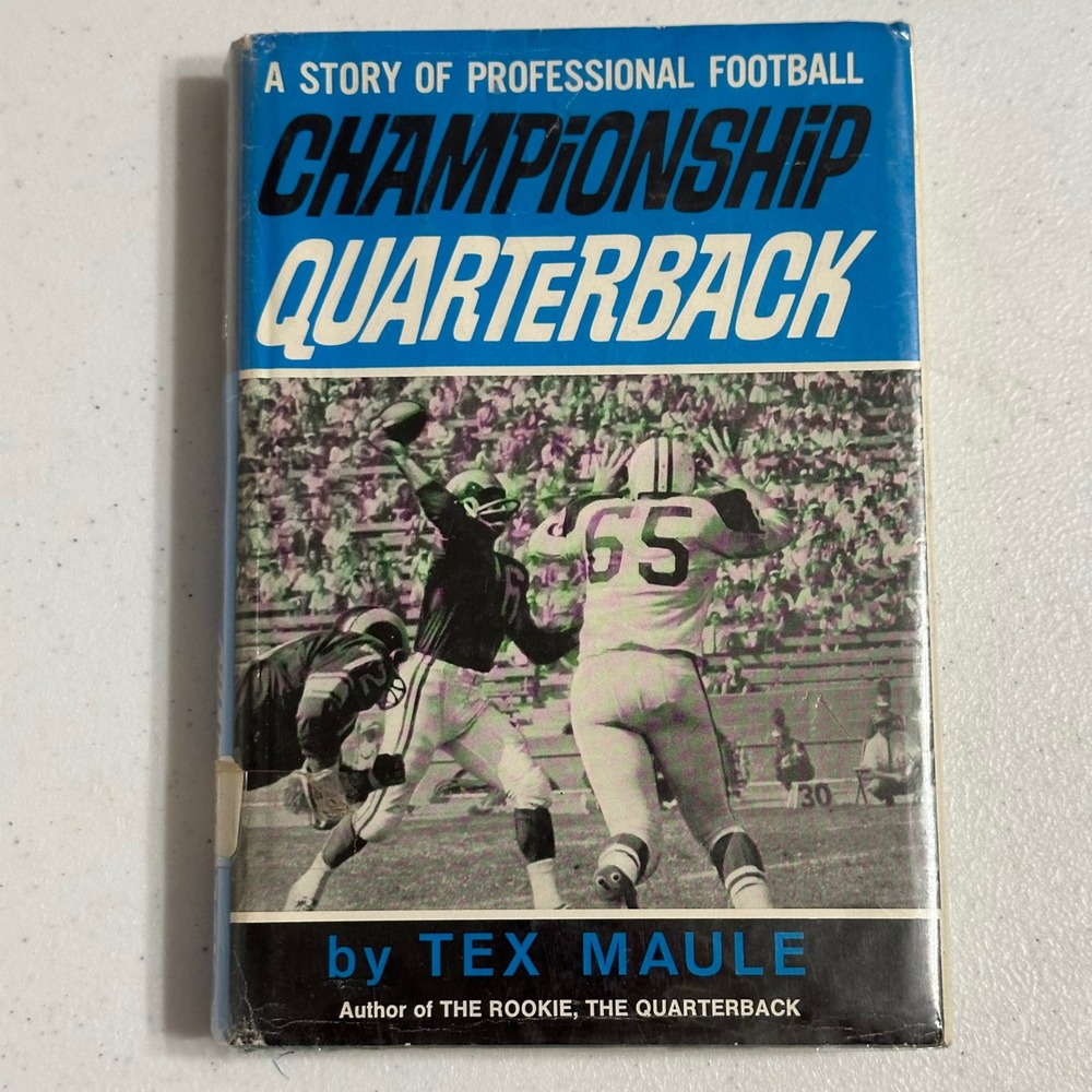 Tex Maule Professional Football Championship Quarterback Novel Hardcover VTG '66